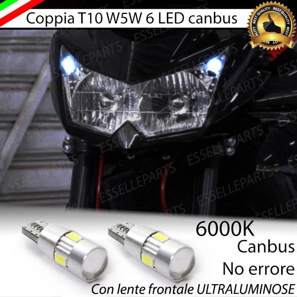 Luci Posizione T10 W5W 10 LED Canbus 6000K Mercedes SLK R170 Dal 2001