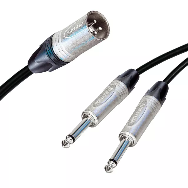 Neutrik Stecker XLR Split Auf 2 Doppelt Mono Buchsen Kabel Teiler Summierend 3M+