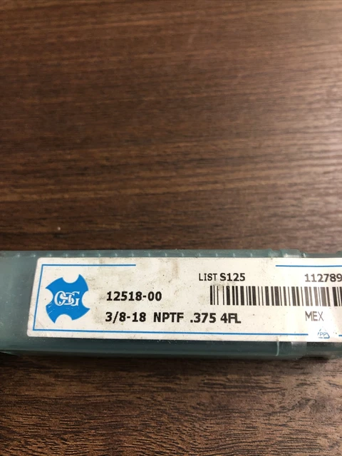 OSG 3/8-18 NPTF .375 4flute 12518-00