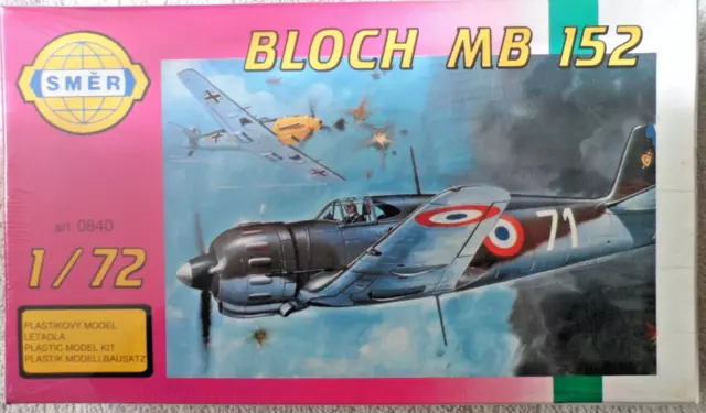 BLOCH MB 152 - Early WWII French Fighter 1:72  Plastic Model Kit SMER  # SE0160