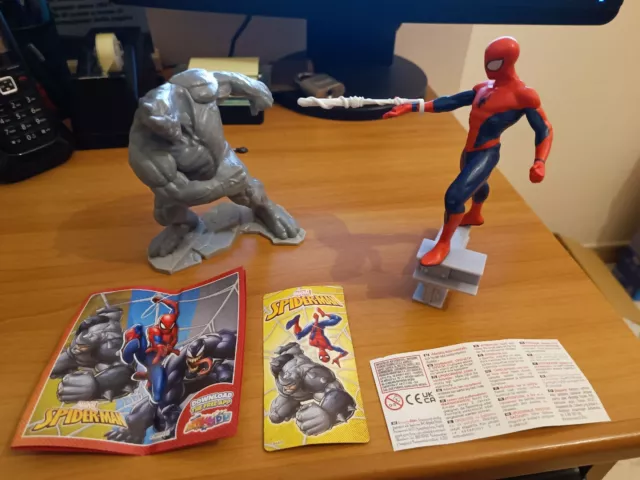 Spiderman e Rhino Sorpresa Uovo Di Pasqua Kinder Maxi