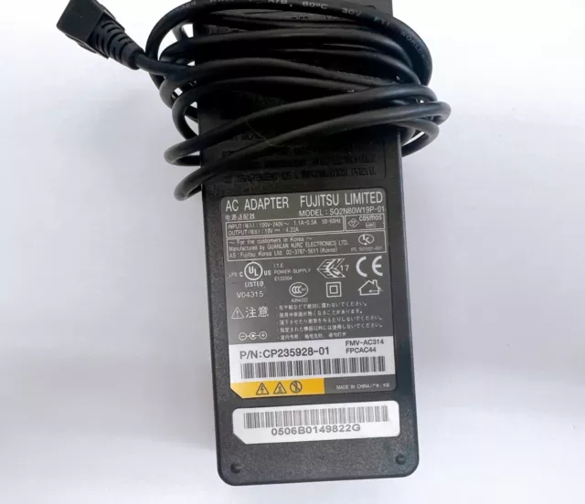 Genuine Fujitsu 19V 4.22A Model Sq2N80W19P-01 Laptop Charger With Power Lead