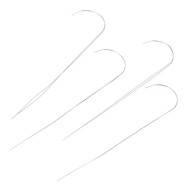 4 ud. perlas agujas perlas agujas perlas agujas curvas accesorios de costura