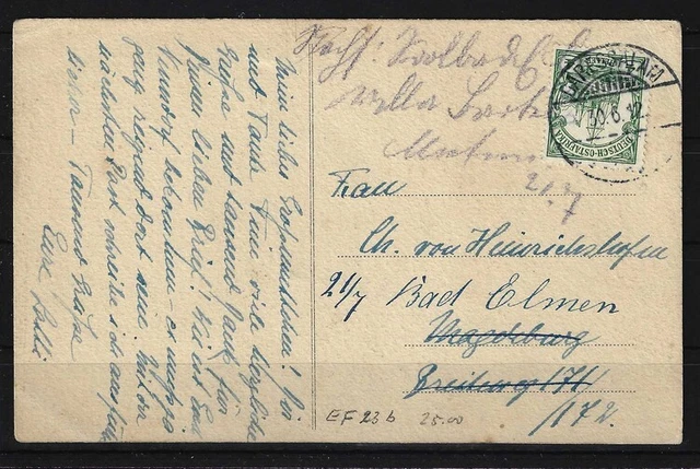 H711) DOA Deutsch-Ostafrika Kolonie Karte nach Deutschland Stempel DAR-ES-SALAAM