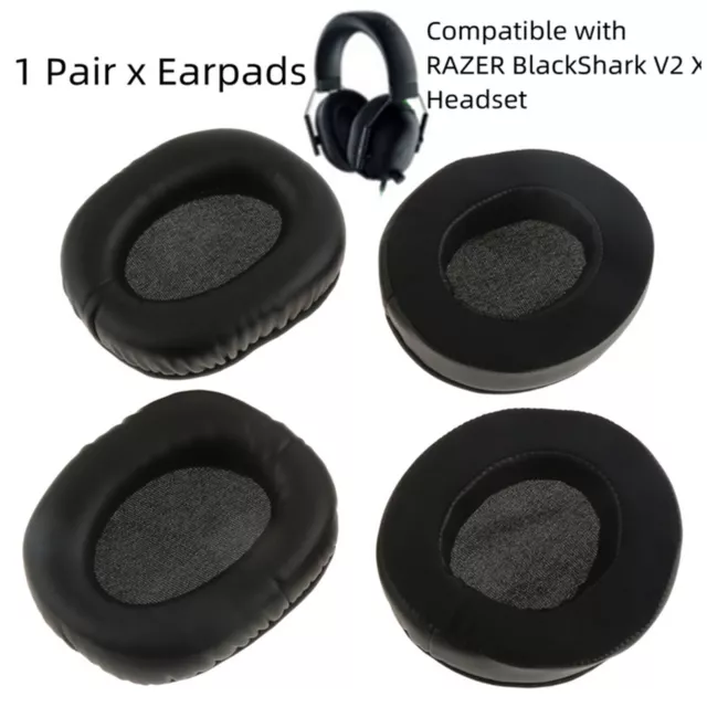 1 Pair Earphone Headphone Replacement Ear Pad for RAZER BlackShark V2 X Headset