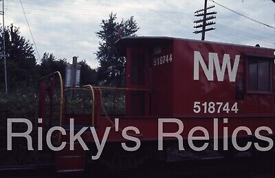Original Slide N&W #518744 Transfer Caboose Norfolk Western 1972