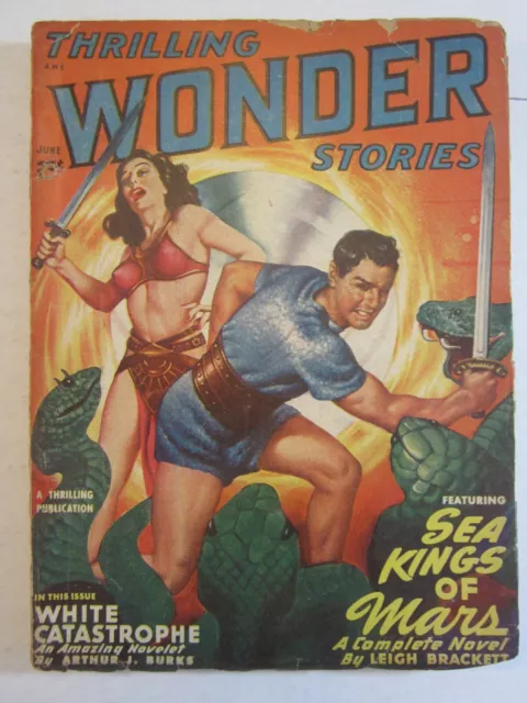 Thrilling Wonder Stories Pulp Jun 1949 Vol. 34 #2 GD/VG Great Earl Bergey Cover!