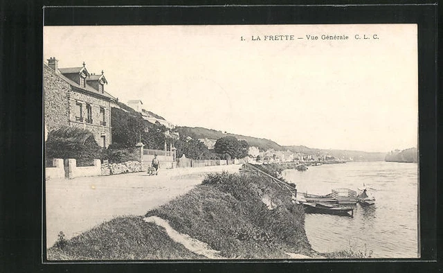 CPA La Frette, Vue générale 1906