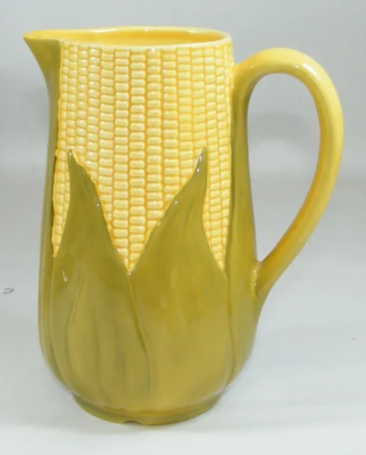 Shawnee Pottery Corn King Water Pitcher 8 1/2" Tall Marked # 71
