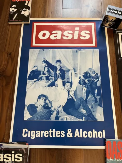 Oasis - Vintage “Cigarettes & Alcohol” Poster (1994)