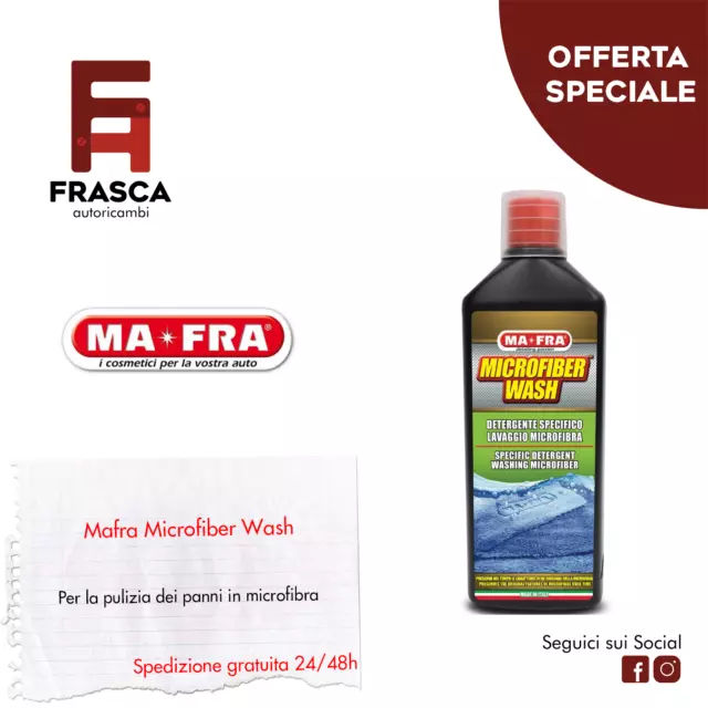 MAFRA Microfiber Wash 1litro Lavaggio Panni in Microfibra Professional –  Ricambi Auto 24