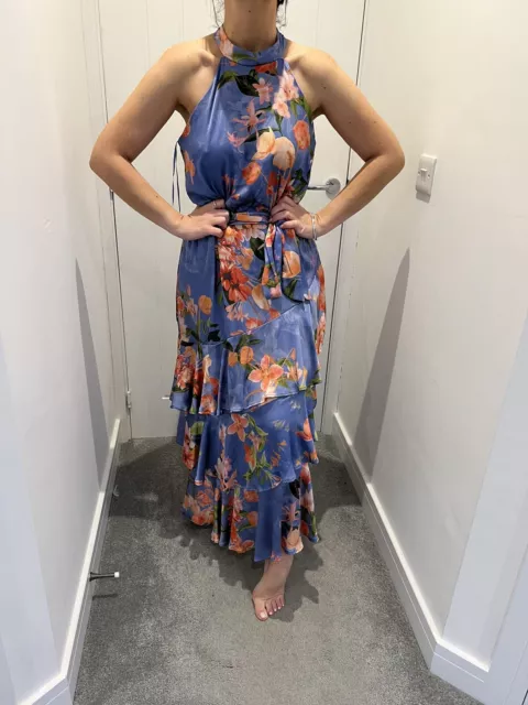 Lipsy tropical high neck maxi sales dress