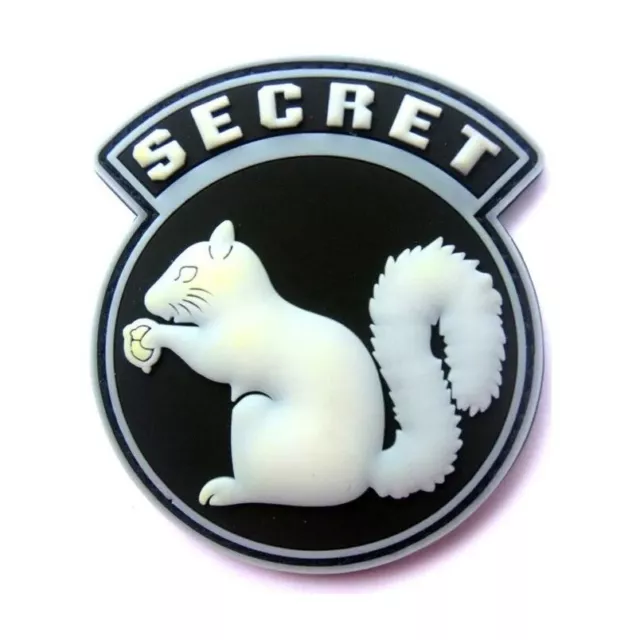 Secret Squirrel PVC Velcro Airsoft Patch Eichhörnchen Softair Klett Aufnäher
