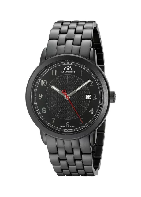 88 Rue Du Rhone 87WA120038 Men's Dress Double 8 Origin Swiss Quartz Black Watch