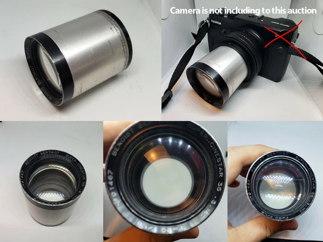 Benoist Berthiot Cinestar MC 90mm f1.8 Projection Lens +adapter for Fuji GFX,50R