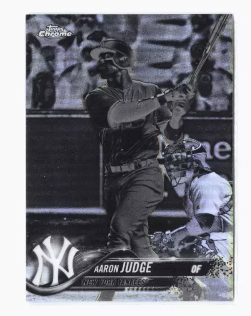 2018 Topps Chrome Aaron Judge Negative Refractor 1 New York Yankees 2nd Year