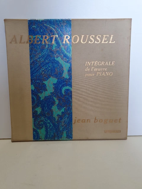 Jean Albert Roussel BOX SET 2 Lp 33T Albert Roussel Integrale De L'oeuvre Pour Piano Jean ...