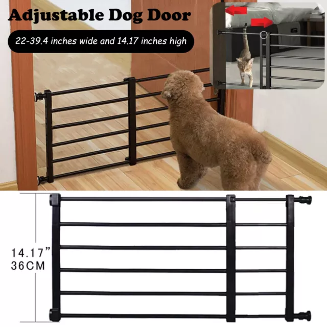 Small Dog Pet Gate Fence Adjustable Safety Stair Barrier Security Doorways Doors