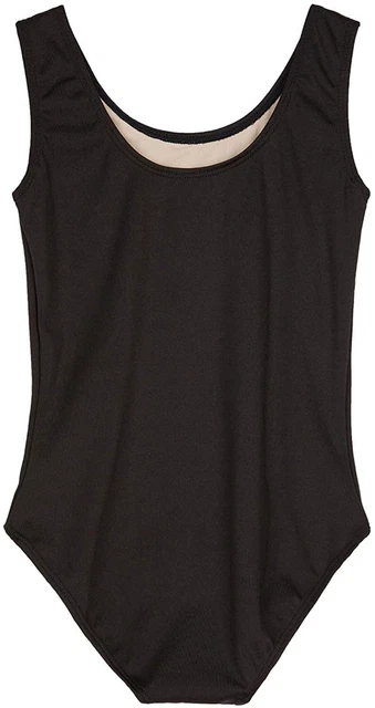 MdnMd Girls Dance Leotard for Ballet Gymnastic Toddler Basic, Black, Size  pNxS