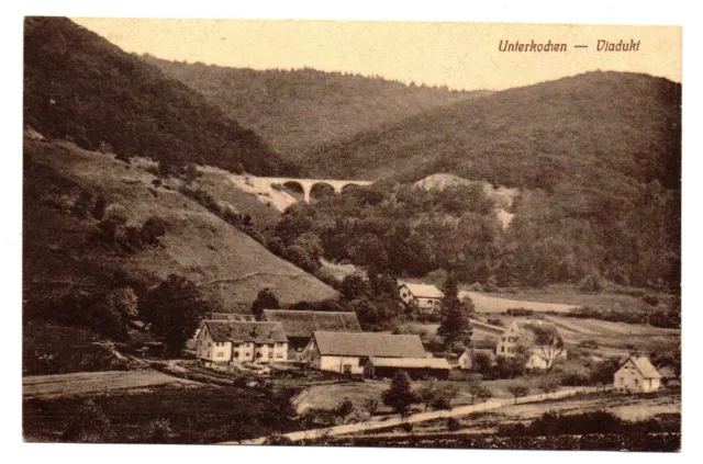 Unterkochen - Aalen um 1920 Teilansicht mit Viadukt