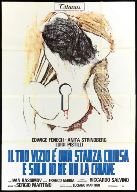 Il Tuo Vizio E' Una Stanza Chiusa E Solo Io... Manifesto Fenech 1972 Poster 4F