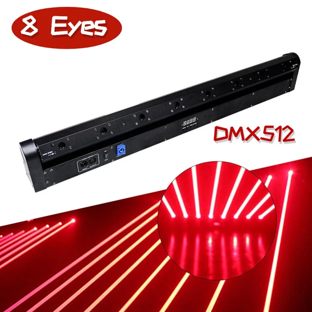 8-Eye Laser Projector for DJ Disco Nightclub Stage KTV Party Wedding Red Lights