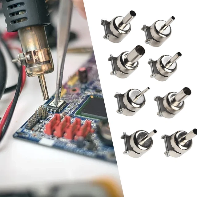 Welding Nozzle Hot Air Nozzle Soldering Station Silver Stainless Steel