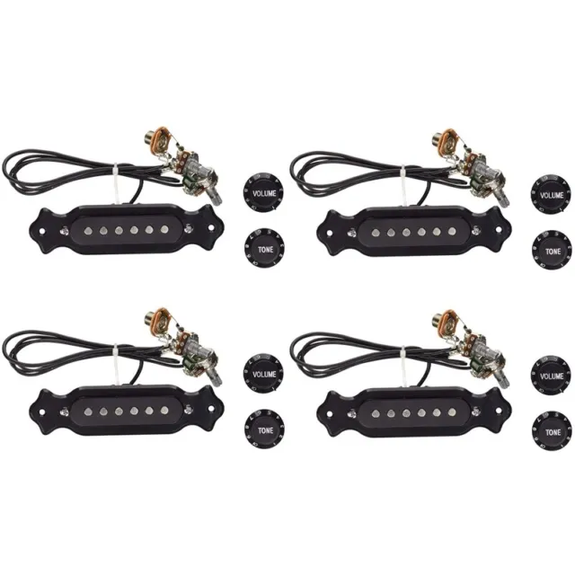 4Xring Single Coil Pickup Harness with Volume & Tone Pots for Electric  Box W7V8