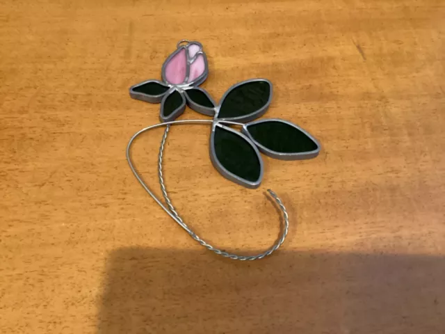 Hand Crafted flower Stained Glass Suncatcher Window Hanging Ornament