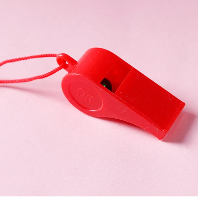 96 Pcs Hanging Whistle Children Whistle Toys Plastic Cheering Whistle for
