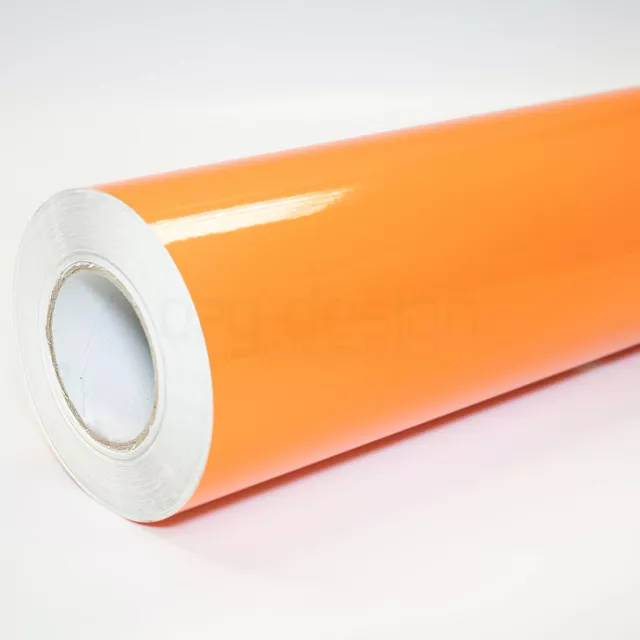 Plotterfolie Möbelfolie Klebefolie Türfolie Folie Orange Glänzend (4,59€/m²)