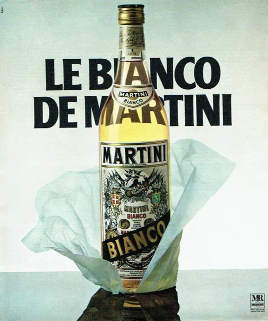 PUBLICITÉ APÉRITIF MARTINI ON THE ROCKS ET BLANC BIANCO