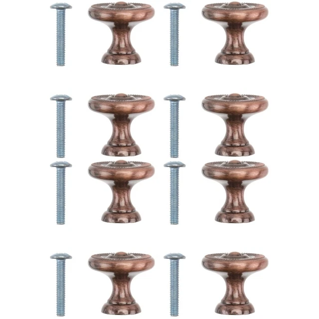 8 PCS Door Knobs Zinc Alloy Knob Furniture Handle Dresser Drawer Knobs Wardrobe