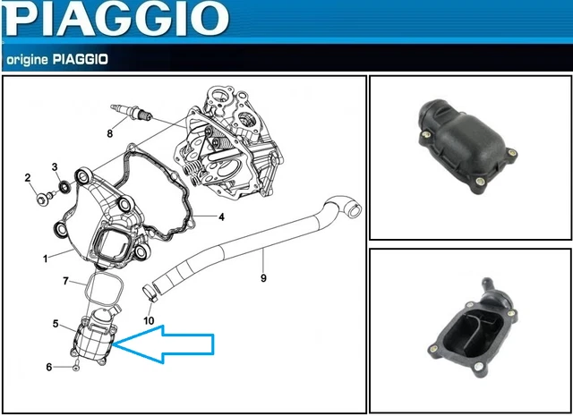 Tendeur De Chaîne De Distribution D'origine Piaggio - Pour X10 125/350 Et X7 125/250/300