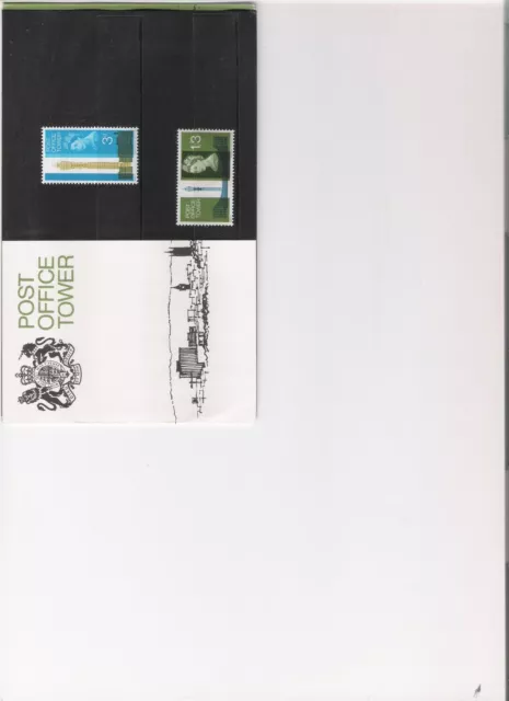 1965 Royal Mail Presentation Pack Post Office Tower Pre Decimal Stamps