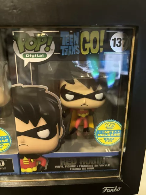 Funko Pop! Digital - Red Robin #137 TEEN TITANS GO! NTF Release 1800 Pcs.