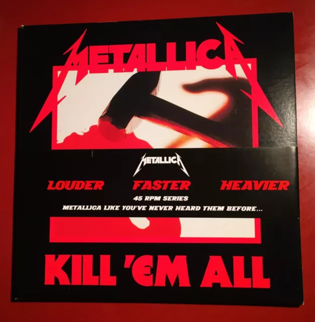 *METALLICA Kill 'Em All 2LP 45rpm Warner Bros Records Thrash Metal Cliff Burton*