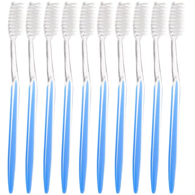 50 Disposable Portable Soft Plastic Toothbrushes for Outdoor Use-OW
