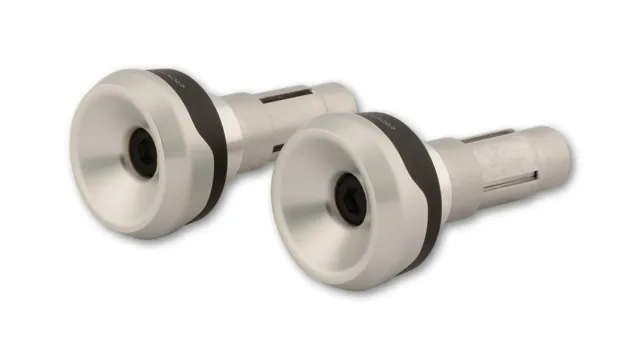 HIGHSIDER Aluminium Lenkergewichte AKRON-XS Silber für Lenker ID 12-22 mm