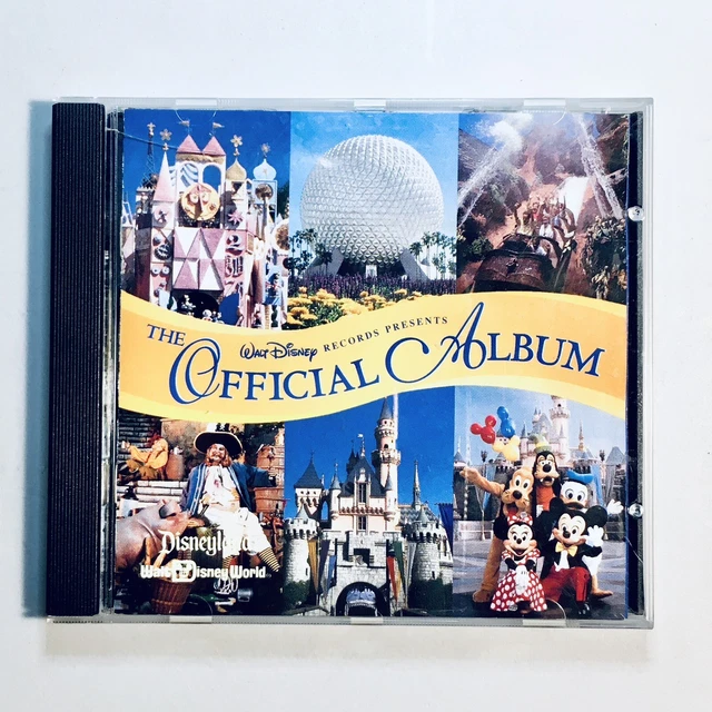 WALT DISNEY RECORDS The Official Album CD Disneyland Walt Disney World