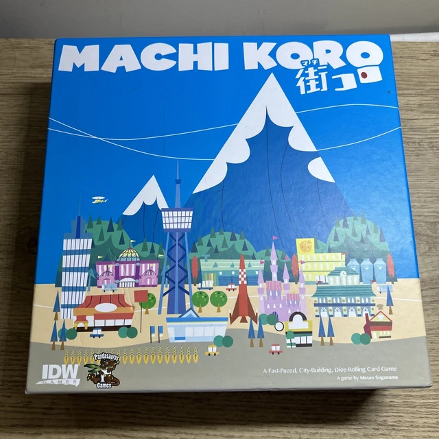 MACHI KORO FUN Family City Building Board Game IDW Games 2014 COMPLETE ...