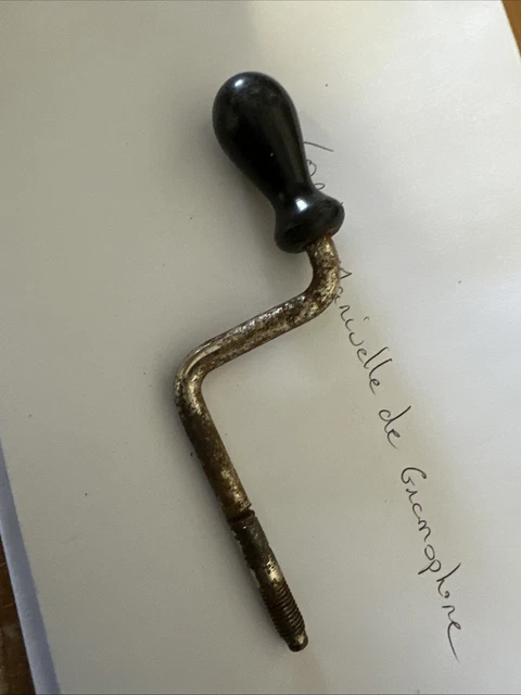 Ancienne Manivelle De Démarrage Pour Automobile à Identifier - Gravure Civile/militaire, Vintage Française