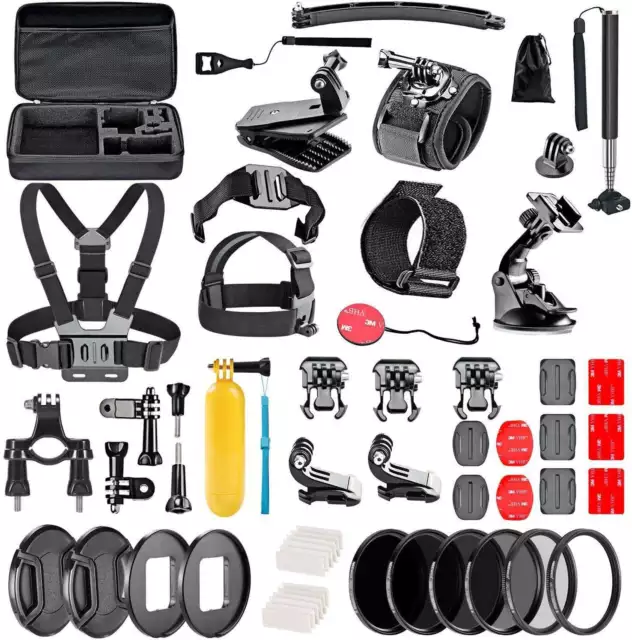 Navitech 60-in-1 Accessory Kit For MUVI Action Cam