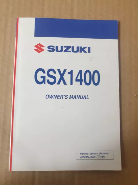 Suzuki GSX 1400 2005   owners manual