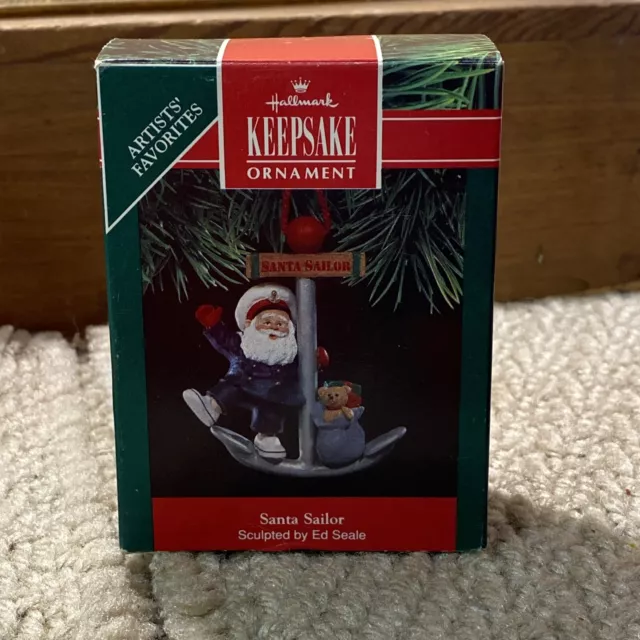 1991 Keepsake Hallmark "Santa Sailor" Ornament Christmas Artist Favorites