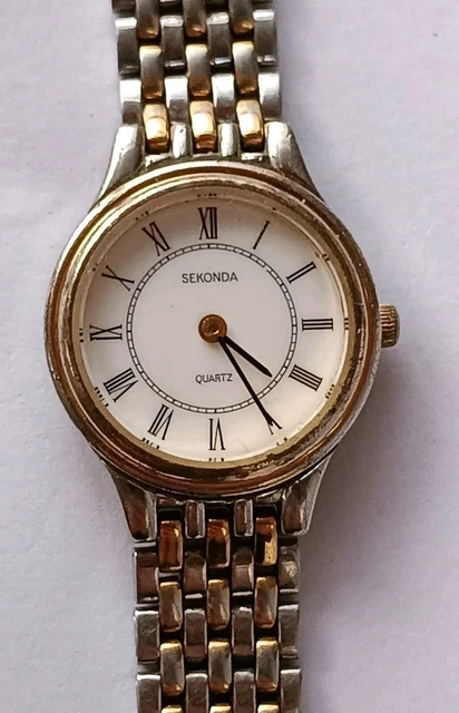 Montre Femme Vintage Swap – Cadran Rose, Bracelet Bleu Et Jaune – Fonctionne (pile Neuve)