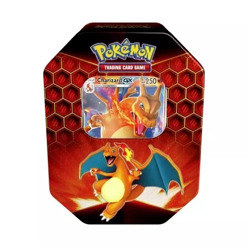 Pokemon TCG Hidden Fates Charizard-GX Collection Tin 4 Booster Packs SEALED AUTH