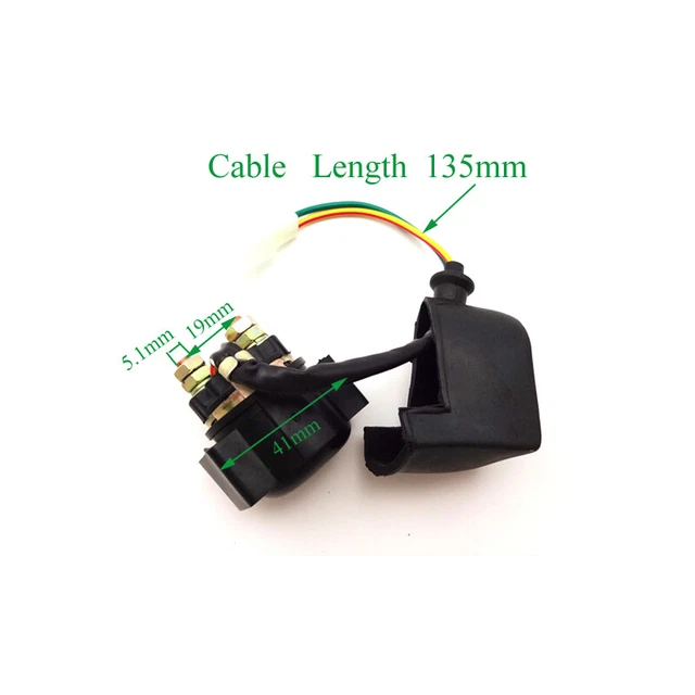 Starter Solenoid Relay For 70cc 110 150 250cc ATV Roketa TaoTao Sunl Baja Kazuma