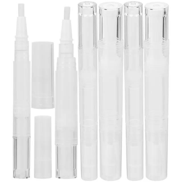 6 viales de muestra de plástico lápices de aceite de uñas pieza mini