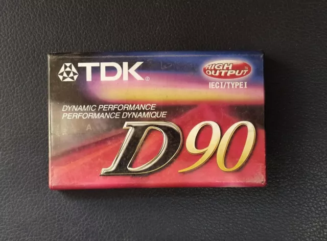 Cinta de casete TDK D90 Tipo I